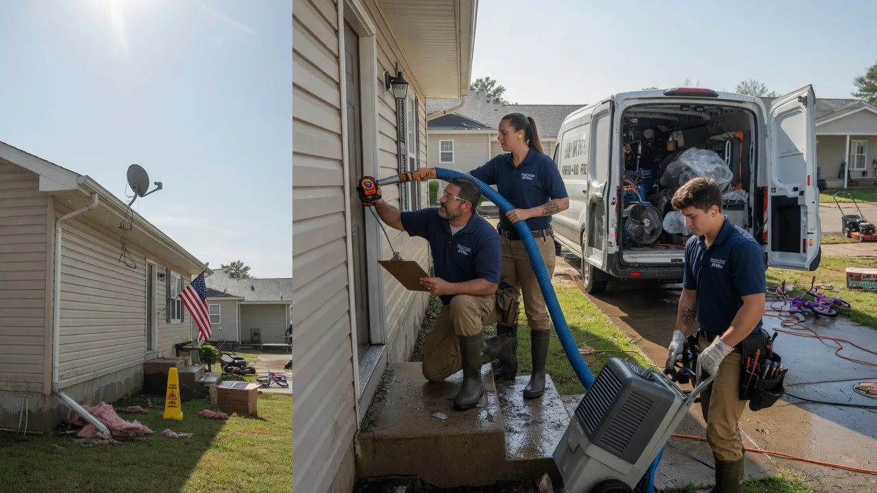 Ceiling Water Damage Restoration in Jonesville, IN near me